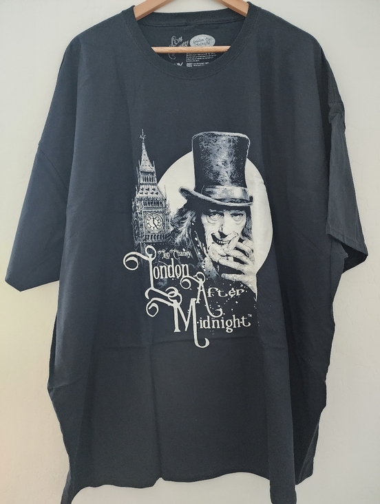 Fright Rags Other - New Fright Rags Lon Chaney London After Midnight Graphic Tee - Black, 4XL